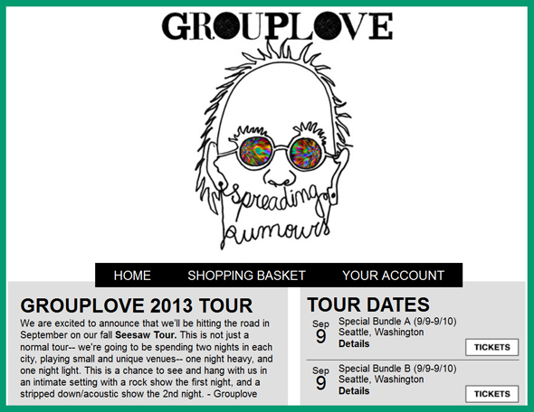 GROUPLOVE-Seesaw-Tour-2013-Spreading-Rumors-Concert-Pre-Sale-Tickets-Announcement-Artist-Arena-Portal
