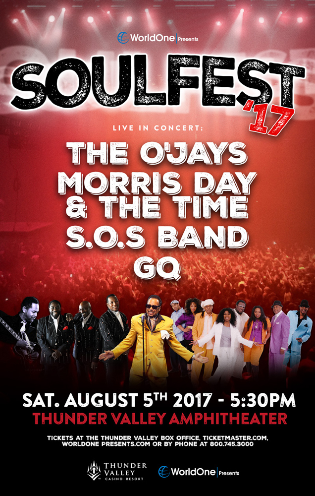 Soulfest ’17 The O’Jays, Morris Day & The Time, S.O.S. Band, GQ Coming